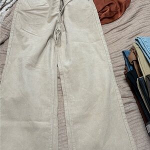 Men's Beige Corduroy Pants